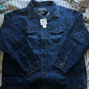 American Eagle Outfitters Dark Blue Denim Jacket